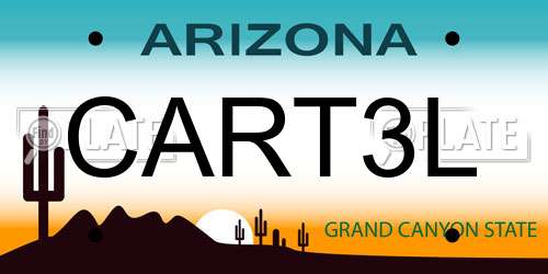 CART3L Arizona License Plate