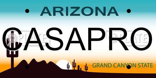 CASAPRO Arizona License Plate