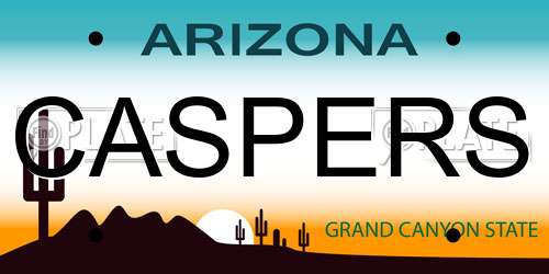 CASPERS Arizona License Plate