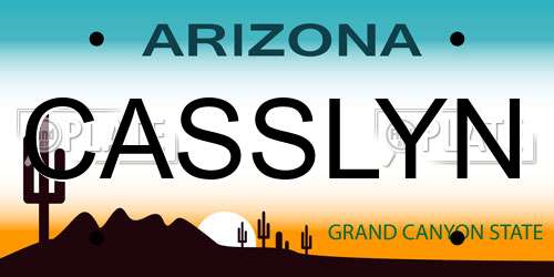 CASSLYN Arizona License Plate
