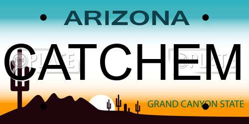 CATCHEM Arizona License Plate