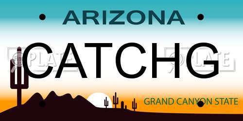 CATCHG Arizona License Plate
