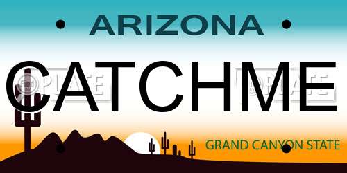 CATCHME Arizona License Plate