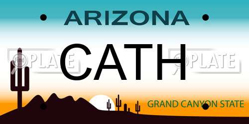 CATH Arizona License Plate
