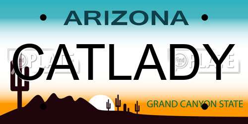 CATLADY Arizona License Plate