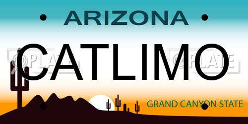 CATLIMO Arizona License Plate