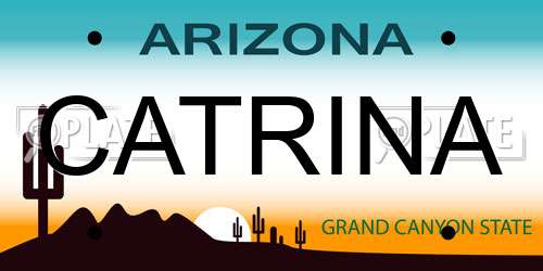 CATRINA Arizona License Plate
