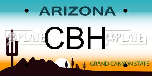 CBH Arizona License Plate