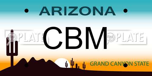 CBM Arizona License Plate