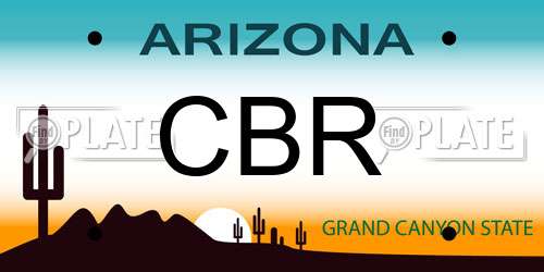 CBR Arizona License Plate