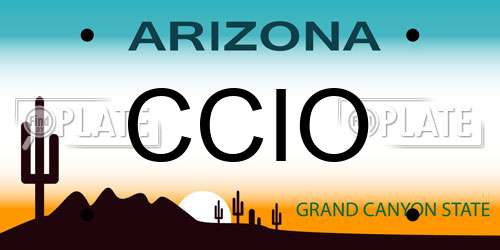 CCIO Arizona License Plate