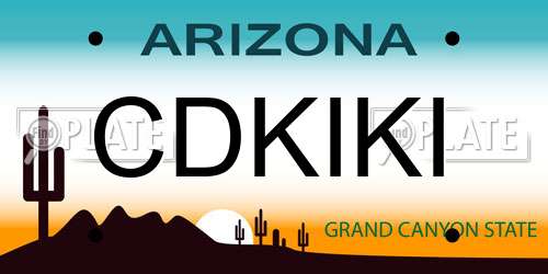 CDKIKI Arizona License Plate
