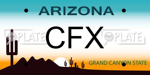 CFX Arizona License Plate