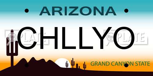CHLLYO Arizona License Plate