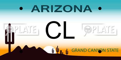 CL Arizona License Plate