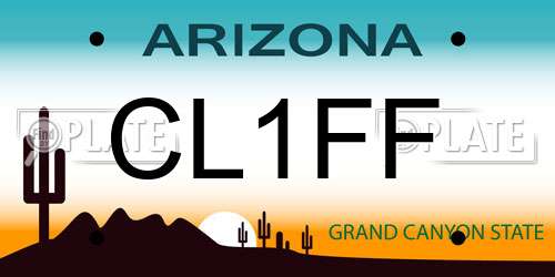 CL1FF Arizona License Plate