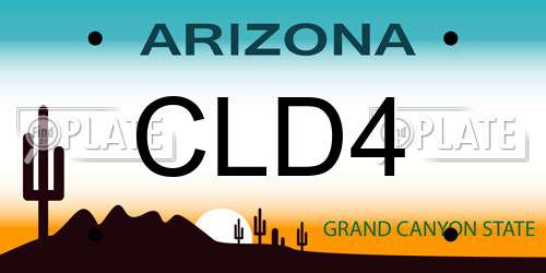 CLD4 Arizona License Plate