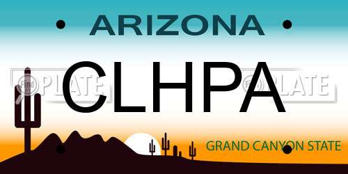 CLHPA Arizona License Plate