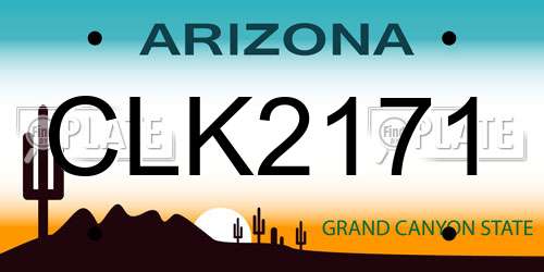 CLK2171 Arizona License Plate