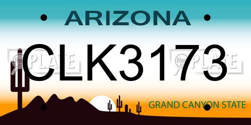 CLK3173 Arizona License Plate