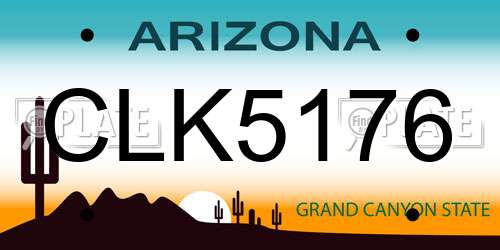 CLK5176 Arizona License Plate