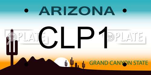CLP1 Arizona License Plate