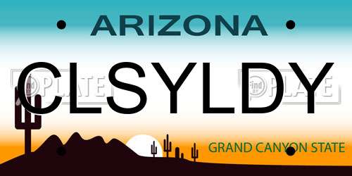 CLSYLDY Arizona License Plate