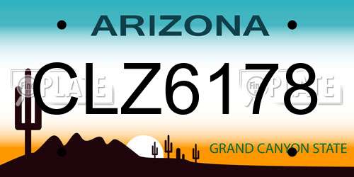 CLZ6178 Arizona License Plate
