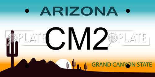 CM2 Arizona License Plate