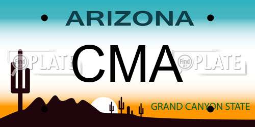 CMA Arizona License Plate