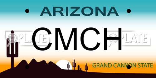 CMCH Arizona License Plate