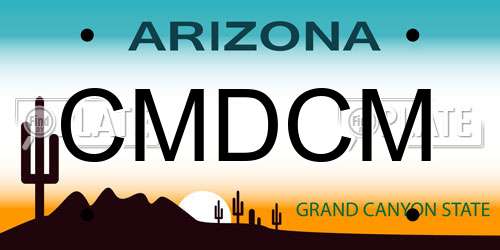 CMDCM Arizona License Plate
