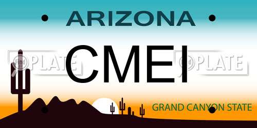 CMEI Arizona License Plate