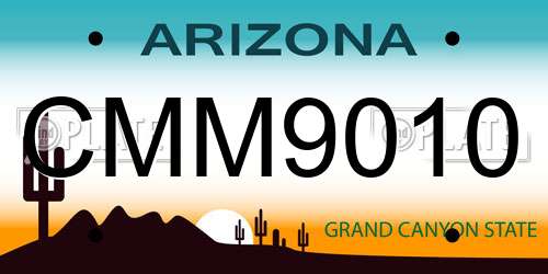 CMM9010 Arizona License Plate