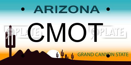 CMOT Arizona License Plate