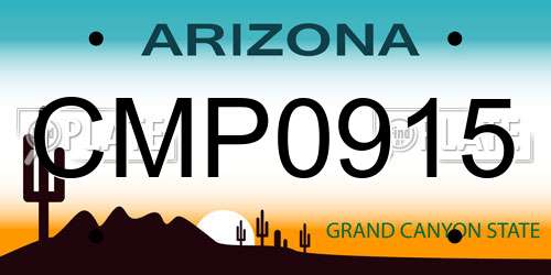 CMP0915 Arizona License Plate