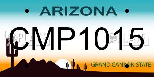 CMP1015 Arizona License Plate