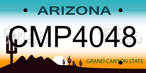 CMP4048 Arizona License Plate