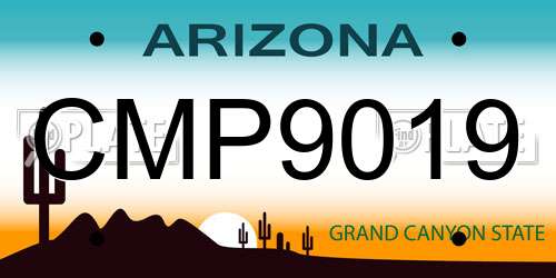 CMP9019 Arizona License Plate