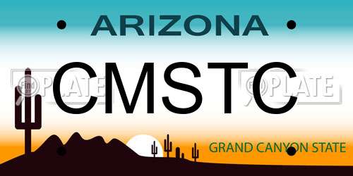 CMSTC Arizona License Plate