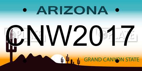 CNW2017 Arizona License Plate