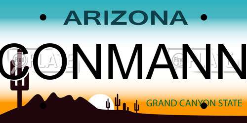 CONMANN Arizona License Plate