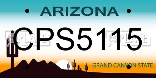 CPS5115 Arizona License Plate
