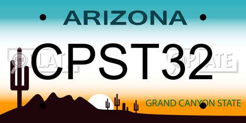 CPST32 Arizona License Plate