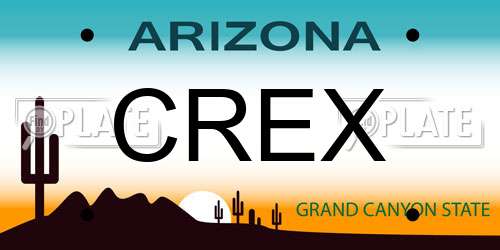 CREX Arizona License Plate