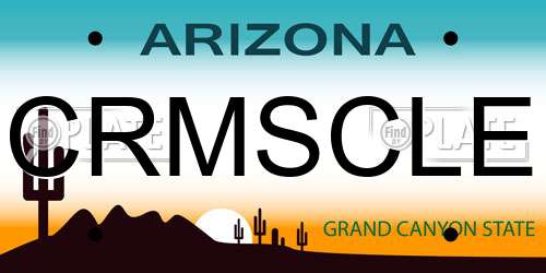 CRMSCLE Arizona License Plate