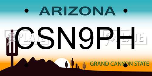 CSN9PH Arizona License Plate