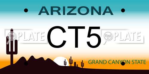 CT5 Arizona License Plate
