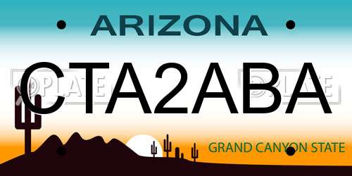 CTA2ABA Arizona License Plate