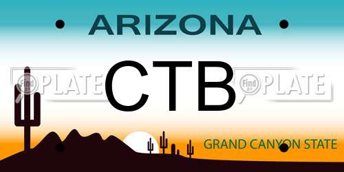 CTB Arizona License Plate